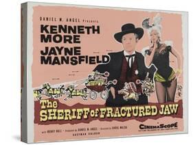 The Sheriff of Fractured Jaw, UK Movie Poster, 1958-null-Stretched Canvas