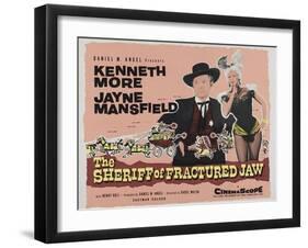 The Sheriff of Fractured Jaw, UK Movie Poster, 1958-null-Framed Art Print