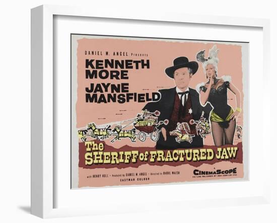 The Sheriff of Fractured Jaw, UK Movie Poster, 1958-null-Framed Art Print