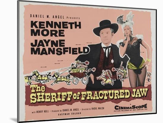 The Sheriff of Fractured Jaw, UK Movie Poster, 1958-null-Mounted Art Print