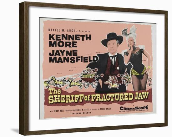 The Sheriff of Fractured Jaw, UK Movie Poster, 1958-null-Framed Art Print