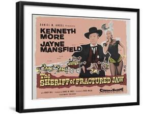 The Sheriff of Fractured Jaw, UK Movie Poster, 1958-null-Framed Art Print