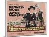 The Sheriff of Fractured Jaw, UK Movie Poster, 1958-null-Mounted Art Print