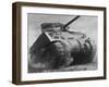 The Sherman Tank Was the Primary Battle Tank of the U. S. and Western Allies from 1942-45-null-Framed Photo