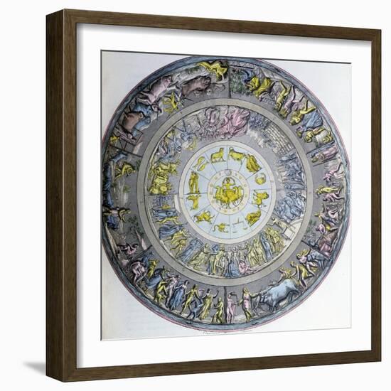 The Shield of Achilles, Illustration from "Le Costume Ancien Ou Moderne"-Angelo Monticelli-Framed Giclee Print