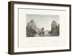 The Shih-Mun or Rock Gates (Province of Kiang-nan)-Thomas Allom-Framed Premium Giclee Print