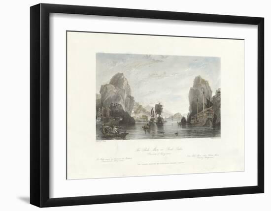 The Shih-Mun or Rock Gates (Province of Kiang-nan)-Thomas Allom-Framed Premium Giclee Print