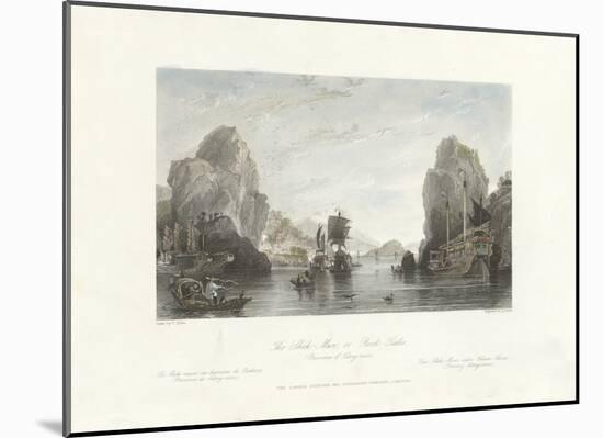 The Shih-Mun or Rock Gates (Province of Kiang-nan)-Thomas Allom-Mounted Premium Giclee Print