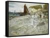 The Shingle Beach-James Kay-Framed Stretched Canvas
