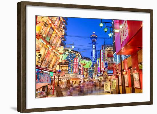 The Shinsekai District of Osaka, Japan-Sean Pavone-Framed Photographic Print