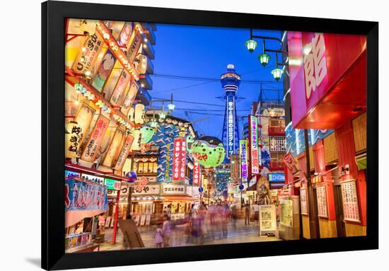 The Shinsekai District of Osaka, Japan-Sean Pavone-Framed Premium Photographic Print