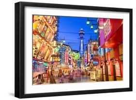 The Shinsekai District of Osaka, Japan-Sean Pavone-Framed Premium Photographic Print