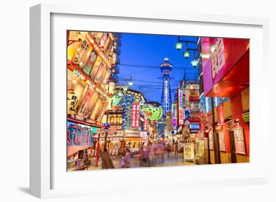 The Shinsekai District of Osaka, Japan-Sean Pavone-Framed Photographic Print