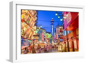 The Shinsekai District of Osaka, Japan-Sean Pavone-Framed Photographic Print