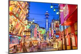 The Shinsekai District of Osaka, Japan-Sean Pavone-Mounted Photographic Print