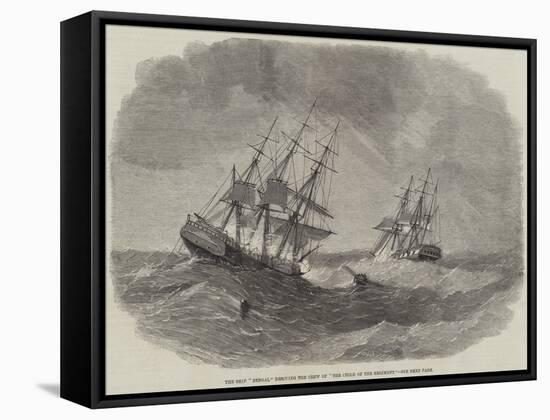 The Ship Bengal Rescuing the Crew of The Child of the Regiment-null-Framed Stretched Canvas