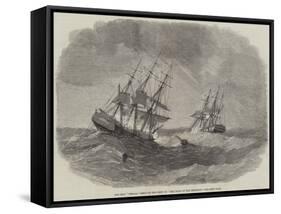 The Ship Bengal Rescuing the Crew of The Child of the Regiment-null-Framed Stretched Canvas