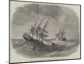 The Ship Bengal Rescuing the Crew of The Child of the Regiment-null-Mounted Giclee Print