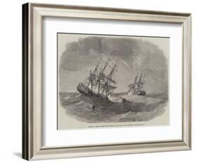 The Ship Bengal Rescuing the Crew of The Child of the Regiment-null-Framed Giclee Print