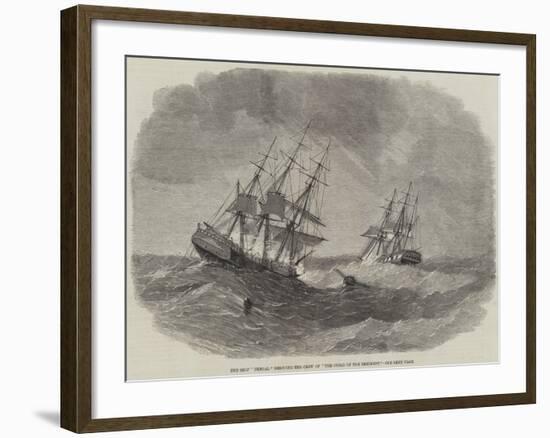 The Ship Bengal Rescuing the Crew of The Child of the Regiment-null-Framed Giclee Print