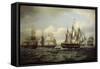 The Ship Castor and Other Vessels in Choppy Sea, 1802-Thomas Luny-Framed Stretched Canvas