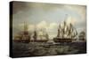 The Ship Castor and Other Vessels in Choppy Sea, 1802-Thomas Luny-Stretched Canvas