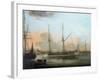 The Ship 'Charlotte' from Chittagong, Bangladesh, and Other Ships, Anchored in the Hugli River (Ind-Franz Balthazar Solvyns-Framed Giclee Print