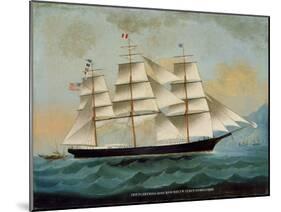 The Ship Fleetwing, Hong Kong Bay, J. W. Guest, Commander-Lai Sung-Mounted Giclee Print