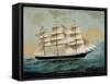 The Ship Fleetwing, Hong Kong Bay, J. W. Guest, Commander-Lai Sung-Framed Stretched Canvas