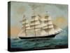 The Ship Fleetwing, Hong Kong Bay, J. W. Guest, Commander-Lai Sung-Stretched Canvas