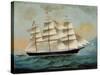 The Ship Fleetwing, Hong Kong Bay, J. W. Guest, Commander-Lai Sung-Stretched Canvas