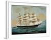 The Ship Fleetwing, Hong Kong Bay, J. W. Guest, Commander-Lai Sung-Framed Giclee Print