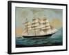 The Ship Fleetwing, Hong Kong Bay, J. W. Guest, Commander-Lai Sung-Framed Giclee Print