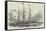 The Ship Hibernia, Built at Quebec-null-Framed Stretched Canvas