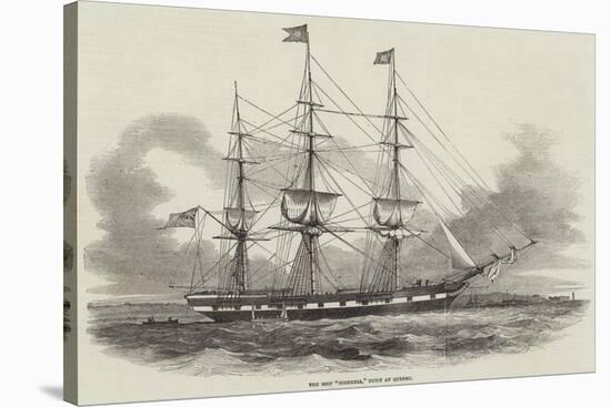 The Ship Hibernia, Built at Quebec-null-Stretched Canvas