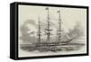 The Ship Hibernia, Built at Quebec-null-Framed Stretched Canvas