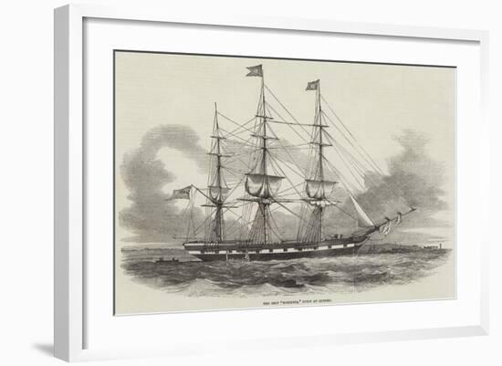 The Ship Hibernia, Built at Quebec-null-Framed Giclee Print