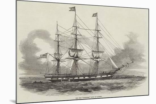 The Ship Hibernia, Built at Quebec-null-Mounted Giclee Print