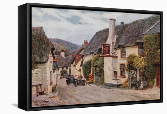 The Ship Inn, Porlock-Alfred Robert Quinton-Framed Stretched Canvas