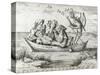 The Ship of Fools, Engraved by Pieter Ven Der Heyden, 1559-Hieronymus Bosch-Stretched Canvas