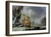 The Ship of Jules Dumont D'Urville Stuck in an Ice Floe in Antarctica-Louis Garneray-Framed Giclee Print