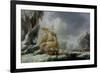 The Ship of Jules Dumont D'Urville Stuck in an Ice Floe in Antarctica-Louis Garneray-Framed Giclee Print