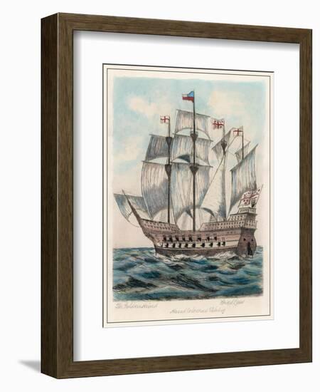 The Ship of Sir Francis Drake Formerly Named Pelican-Fred Law-Framed Photographic Print