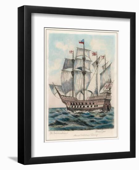 The Ship of Sir Francis Drake Formerly Named Pelican-Fred Law-Framed Photographic Print