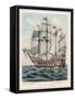 The Ship of Sir Francis Drake Formerly Named Pelican-Fred Law-Framed Stretched Canvas