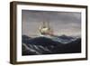 The Ship Ohio, 1829-Thomas Birch-Framed Giclee Print