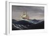 The Ship Ohio, 1829-Thomas Birch-Framed Giclee Print