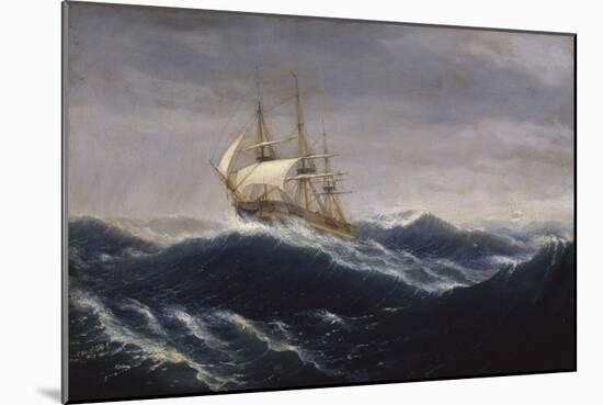 The Ship Ohio, 1829-Thomas Birch-Mounted Giclee Print