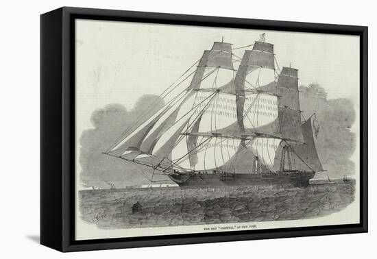 The Ship Oriental, of New York-Edwin Weedon-Framed Stretched Canvas