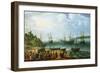 The Ship 'Prince Royal' and His Escort Anchored in an Estuary-Adam Willaerts-Framed Giclee Print